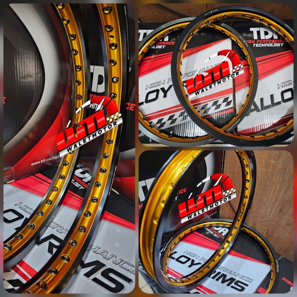 Velg TDR Rims WX Shape 2 Tone/TDR Rim Velg Two Tone / Dua Warna Ukuran 140-17 dan 160-17/Velg TDR Wx