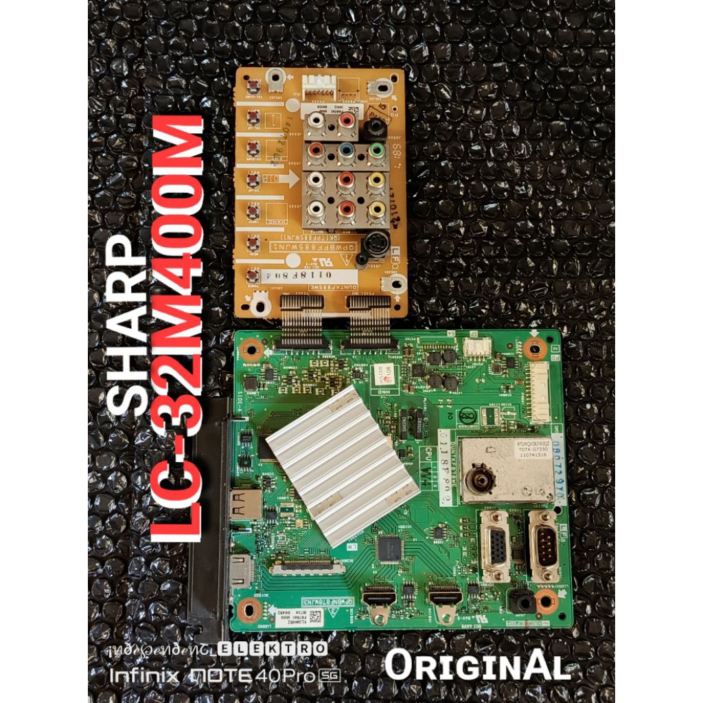 Mainboard Sharp LC-32M400M   MB sharp LC-32M400M   montherboard sharp lc32m400m    mesin tv Sharp Aq