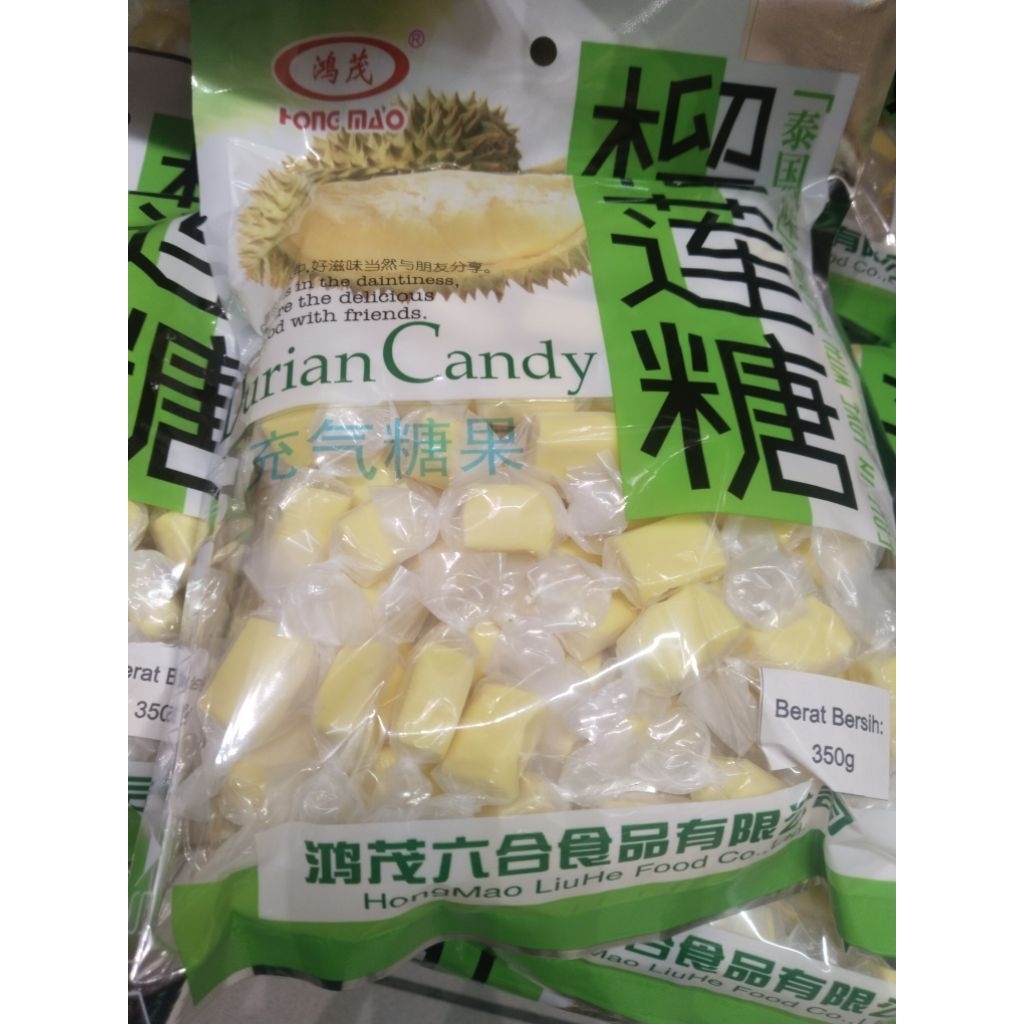 

HONG MAO Durian Milk Candy - Permen Durian Susu 350gr