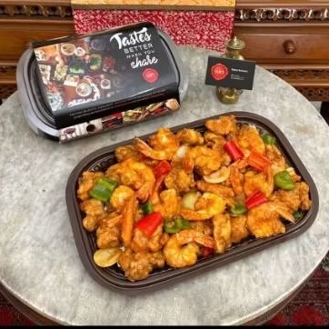

Sweet & Sour Chicken and Prawn Tray - Medium tray by Xin Kitchen