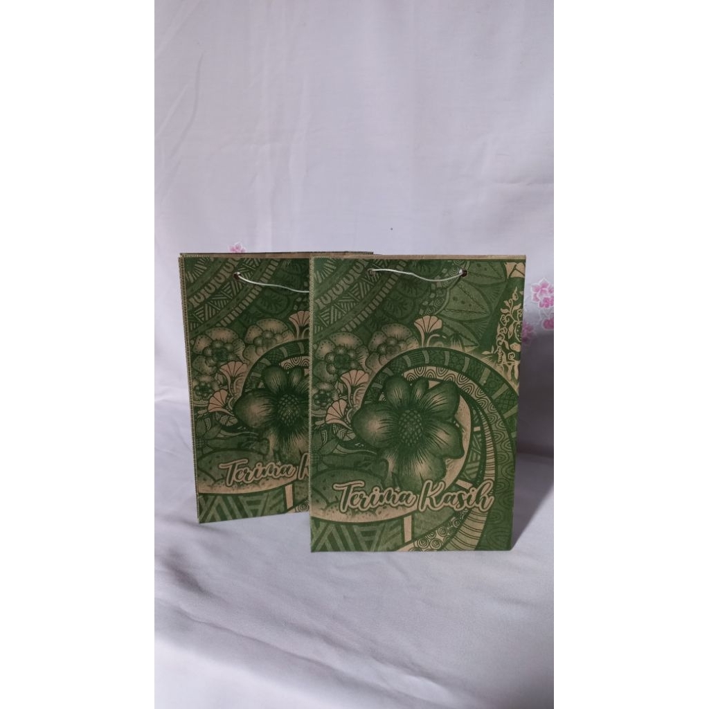 

(ISI50PCS)PAPER BAG TAS KERTAS/TAS SOVENER UKURAN MINI BATIK