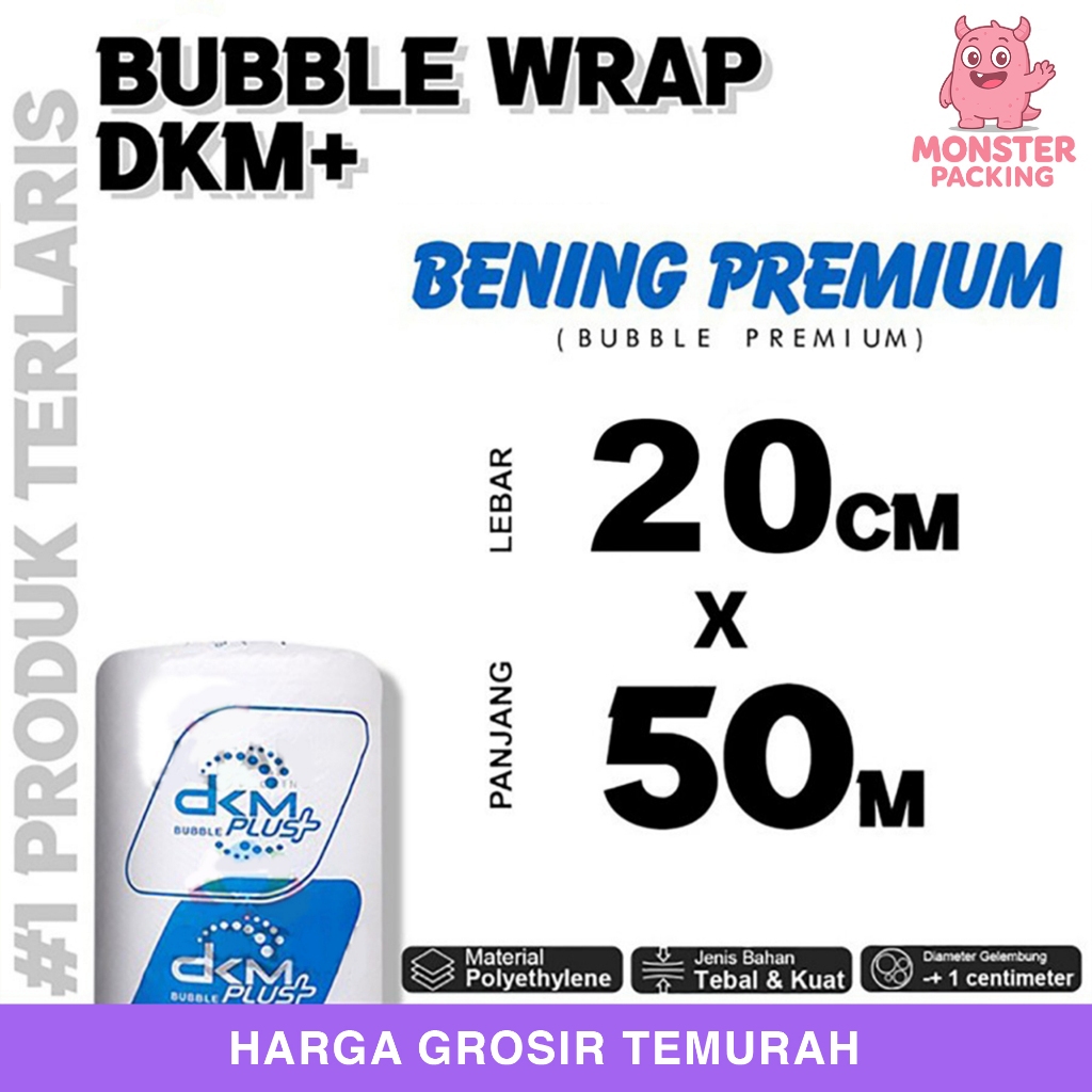 

Bubble Wrap 20cm x 50meter BENING PREMIUM Bubblewrap TERMURAH / ROLL