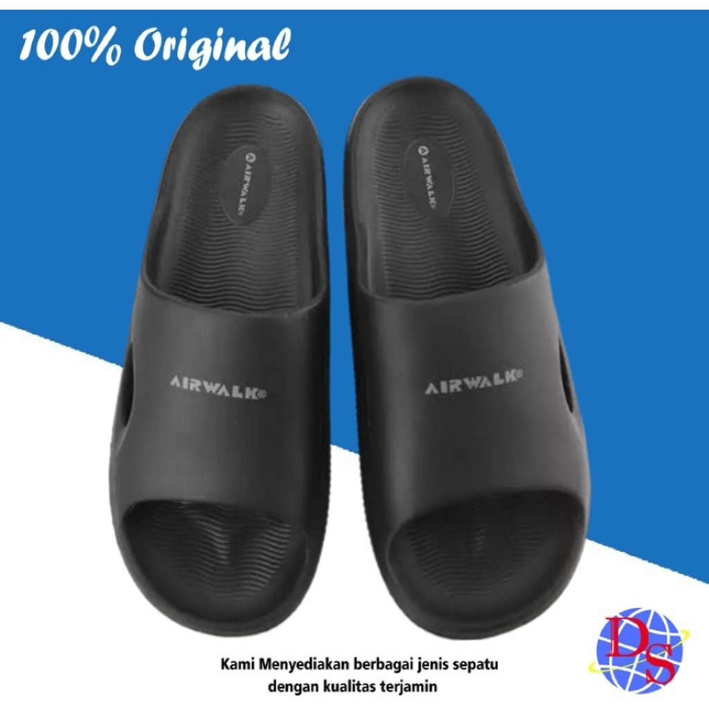 Sandal Slide Pria Airwalk Draven Black