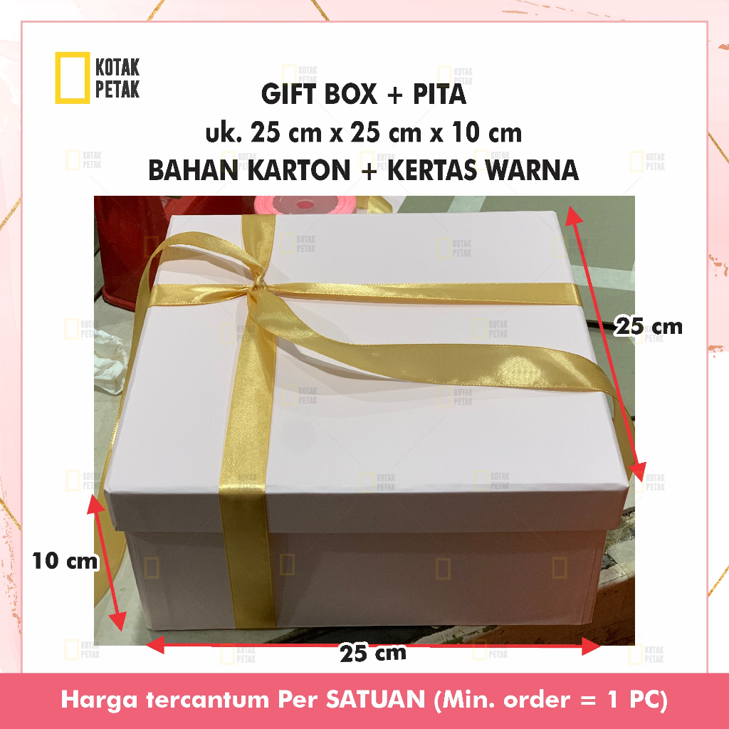 

Giftbox 25 x 25 x 10 / hampers box / hardbox souvenir / KOTAK BAGUS / hard box kado / kotak hampers