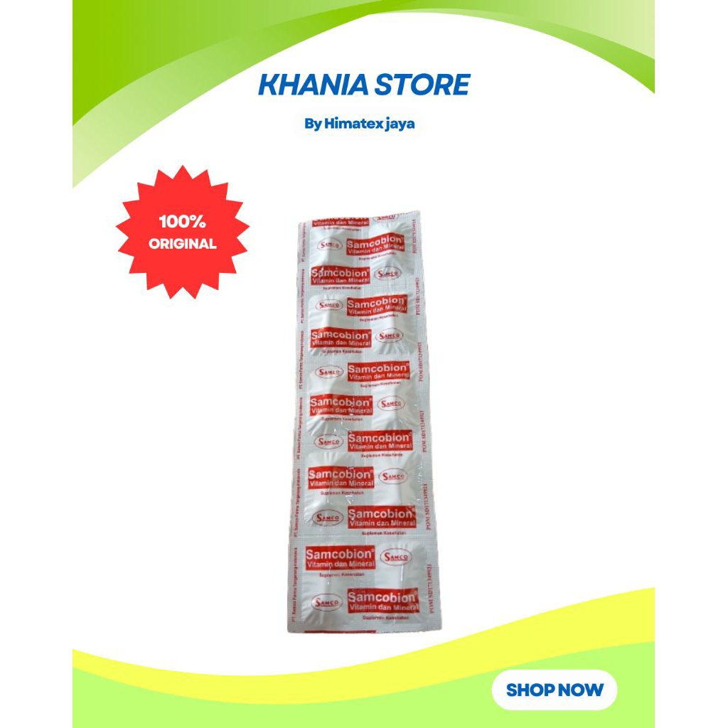 Samcobion vitamin zat besi tambah darah