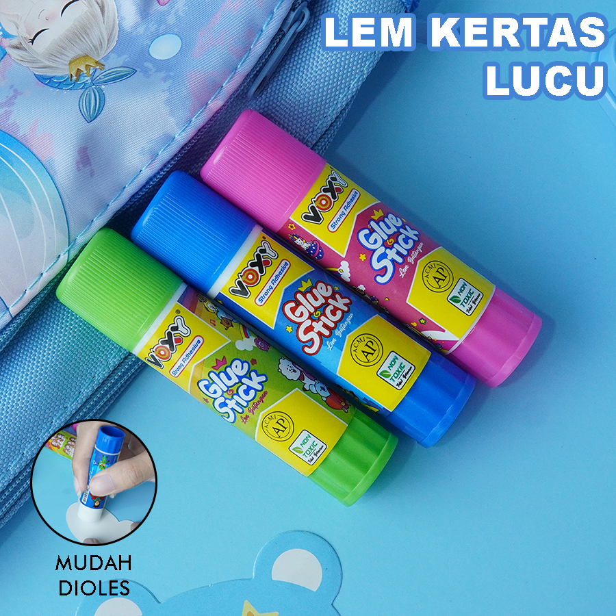 

Lem Stik 3 warna Lem Kertas Motif Lucu Glue Stik Multifungsi Lem Batang Perlengkapan sekolah GJ-071301