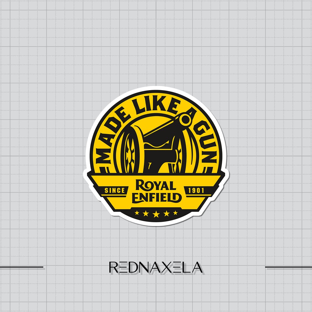 

Stiker Vinyl Royal Enfield #2 Stiker Motor Stiker Laptop Outdoor High Quality Waterproof Sticker