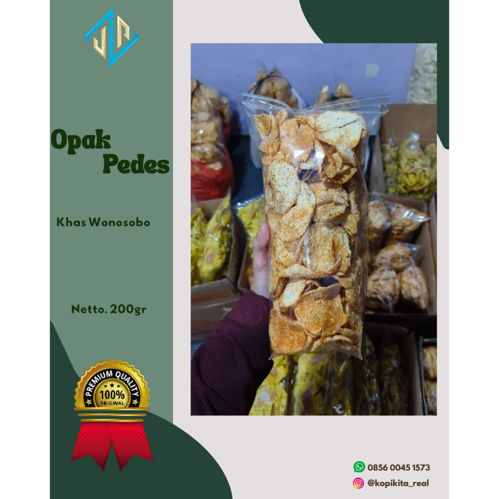 

Opak Pedes Khas Wonosobo 180gr + Bubble Wrap – Renyah, Gurih & Bikin Nagih