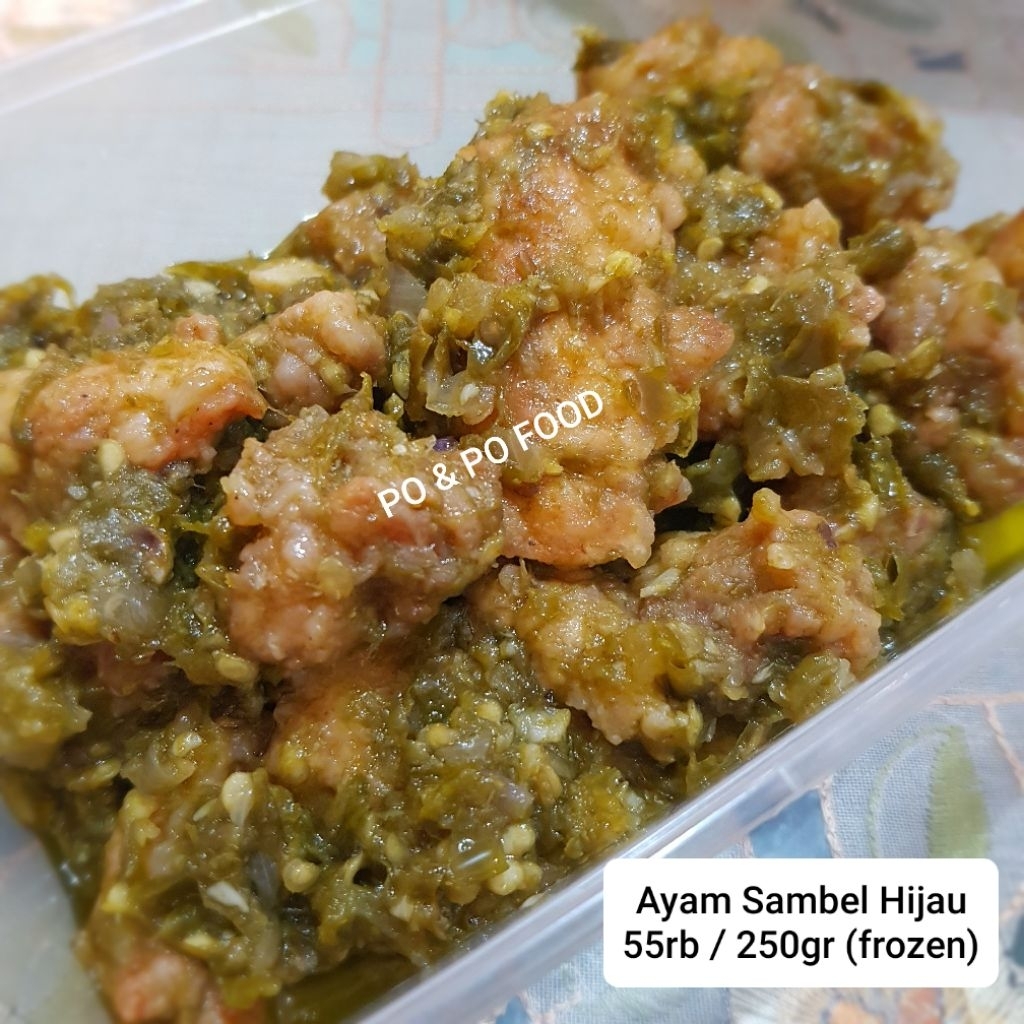 

Ayam Sambel Hijau 250gr frozen | daging ayam goreng tepung sambal cabe ijo | lauk beku praktis | makanan pedas homemade sayur masakan rumahan
