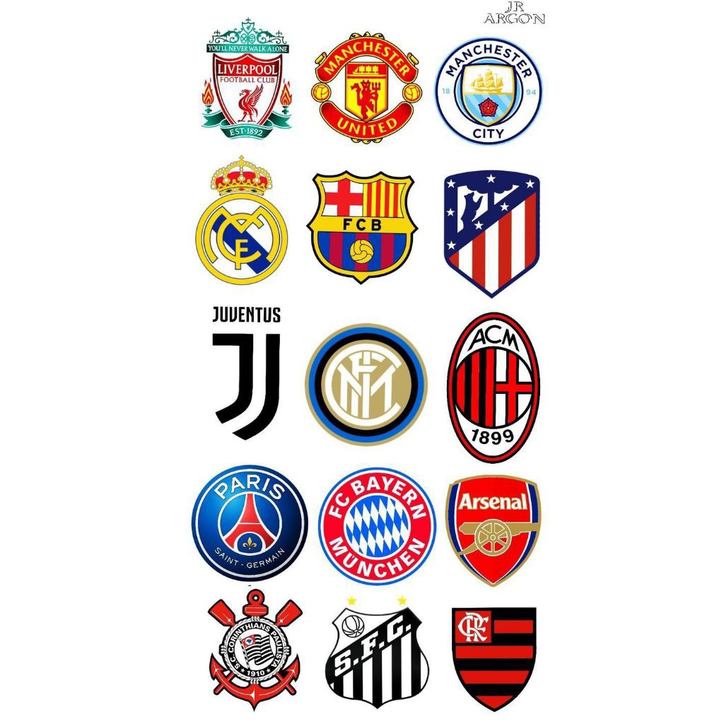 

Stiker logo tim sepak bola 5×5 | Stiker dekorasi, hp, laptop dll