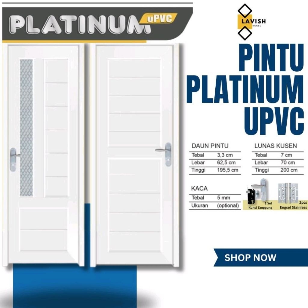 PINTU UPVC PINTU UPVC NON COATING (DOFF) UNTUK KAMAR MANDI PINTU KAMAR PINTU KAMAR KOS KOS AN PINTU 