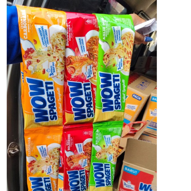 

Mie spaghety wow 1 renceng isi 5pcs