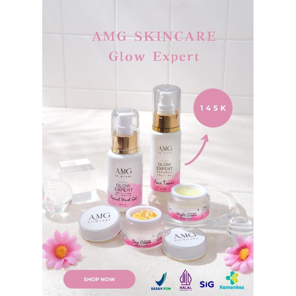 AMG Skincare paket glow kemasan baru