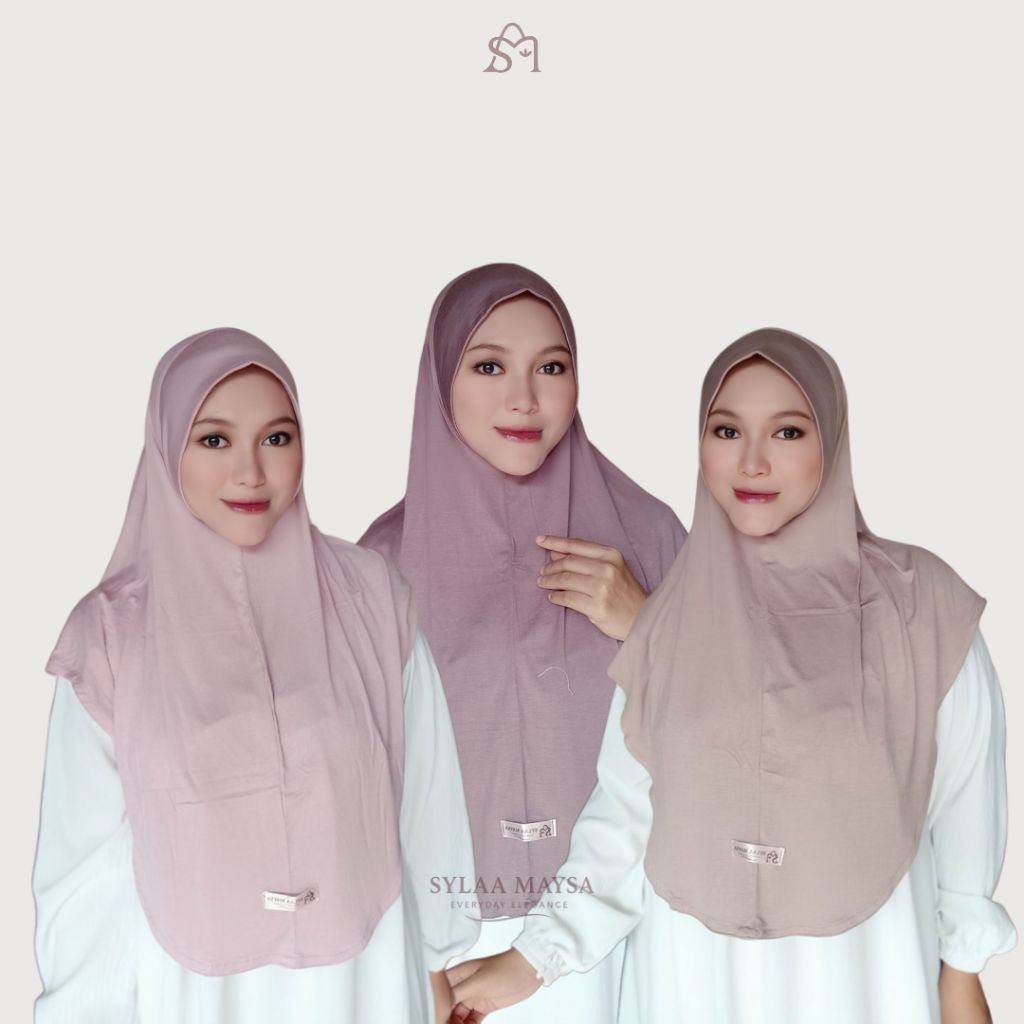 Sylaa Maysa - Kania instan size M | Hijab instan Rayon | Hijab instan kaos