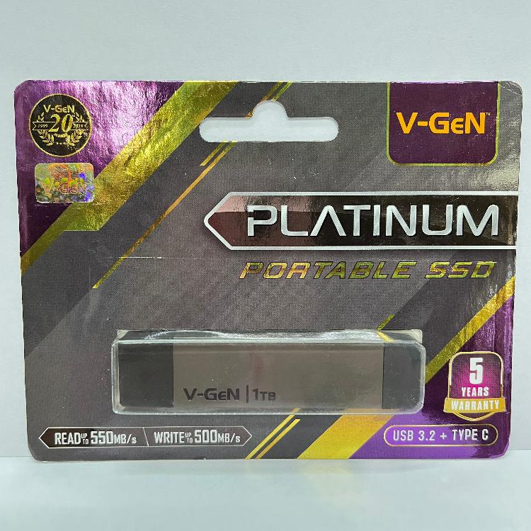 PORTABLE SSD 1TB VGEN PLATINUM Type C USB 3.2