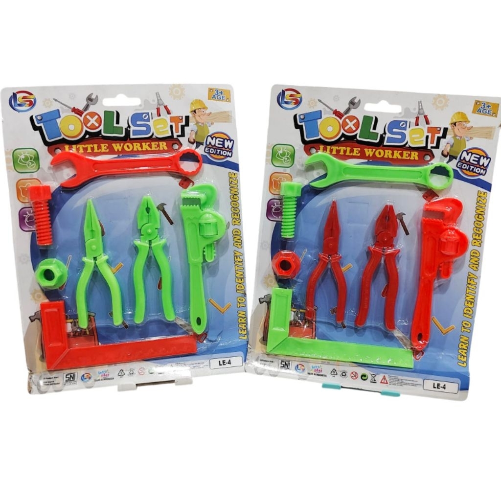 1156 Mainan Tukang Tukangan Tool Set isi lengkap / Mainan Tool Set Lengkap Sesuai Foto Diatas / Main