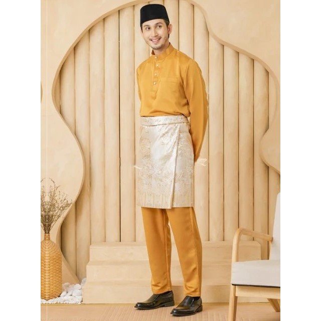 SETELAN PREMIUM BAHAN TOYOBO BAJU KURUNG/BAJU MELAYU PRIA DEWASA TELUK BELANGA