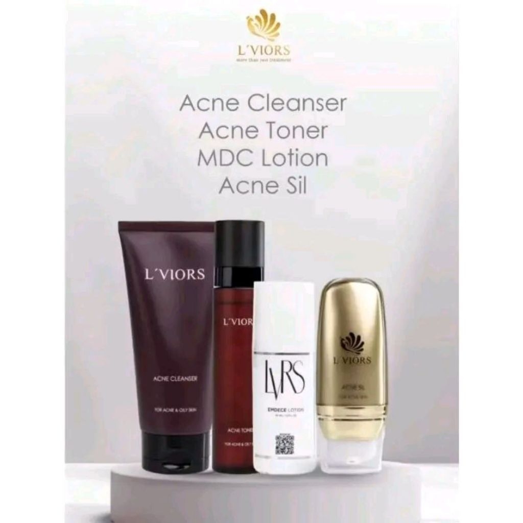Lviors Paket Anti Acne 4 in 1/Paket Skincare Anti Acne/Paket Cream Jerawat/Cream Jerawat/Anti Acne C
