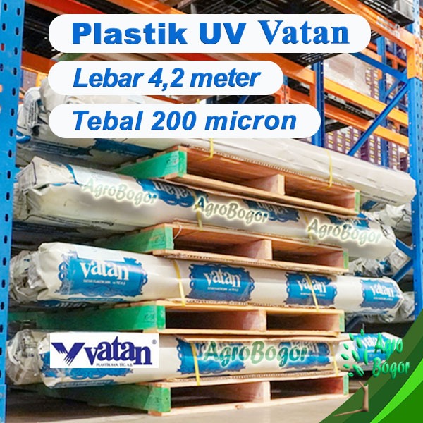 Plastik UV Vatan Lebar 4 meter, Plastik UV Vatan eceran