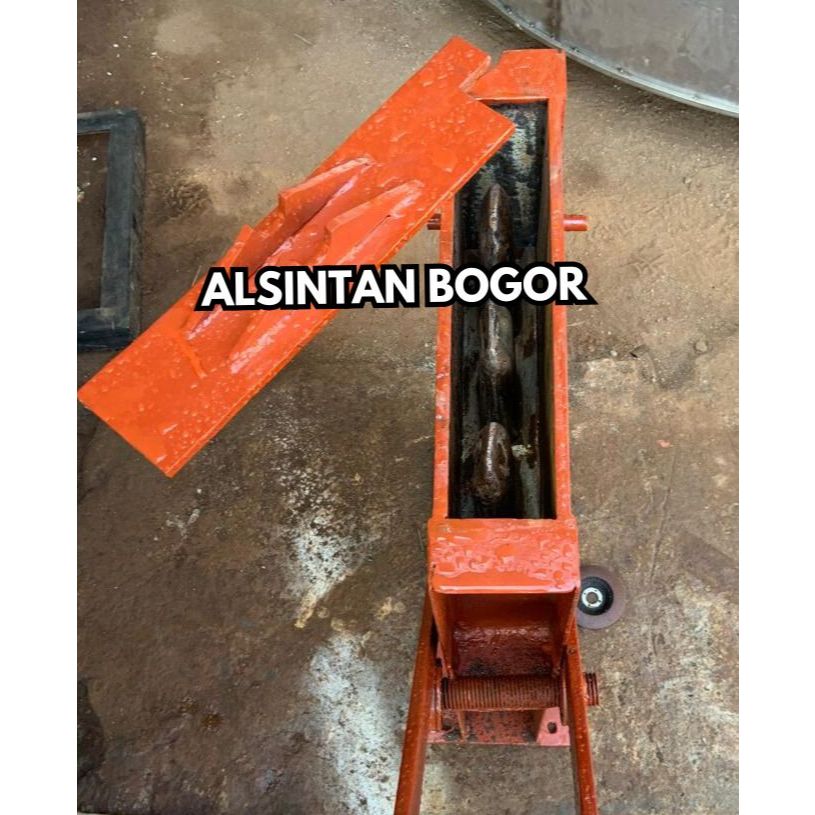 Alat Press Batako Manual Genjot Model Lubang 3