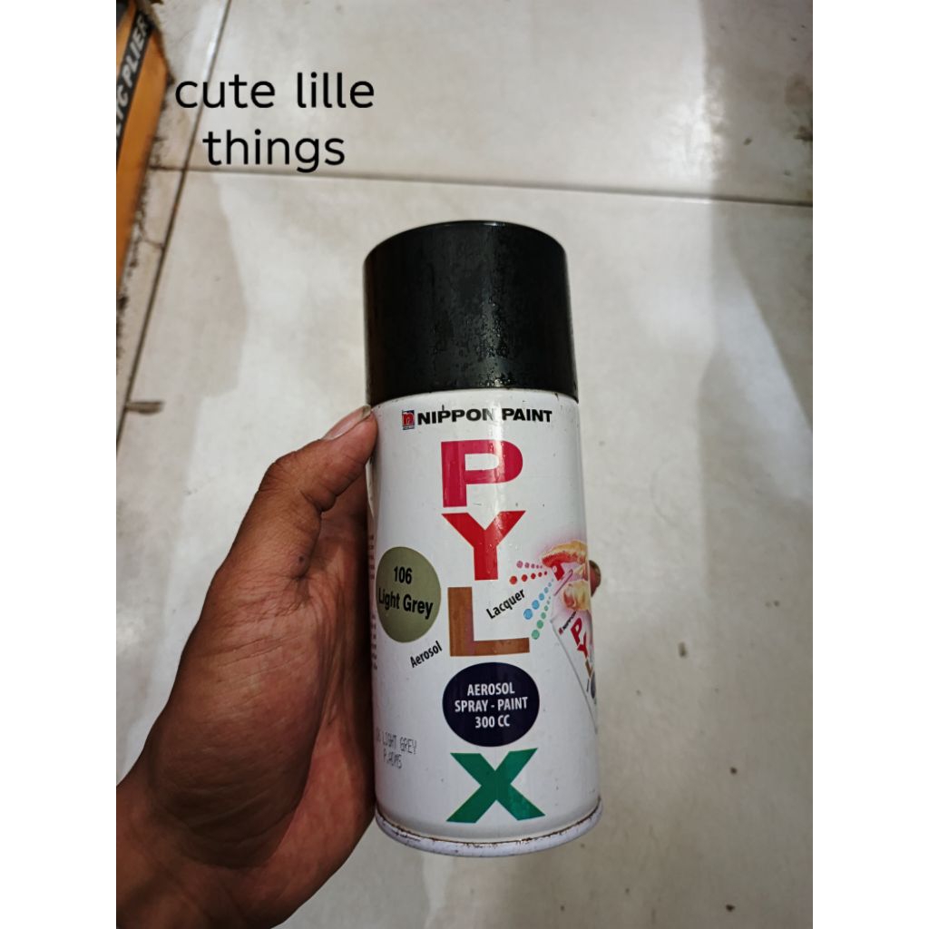 pylox pilox cat semprot nippon paint type 106 light greey abu abu muda