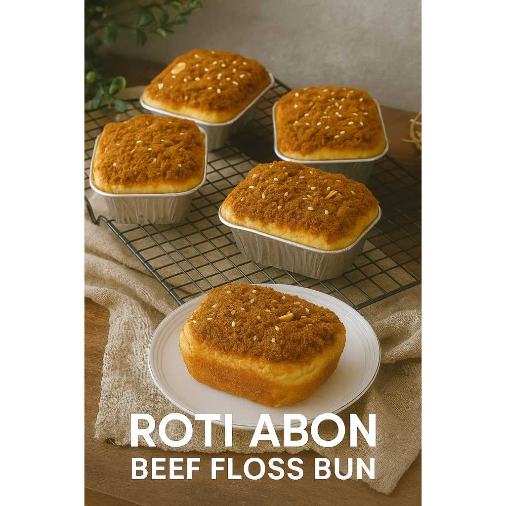 

ELMIRABREAD Roti Abon isi 4 Bebas Gluten / Beef Floss Bun / Gluten Free Bread / Roti Sehat