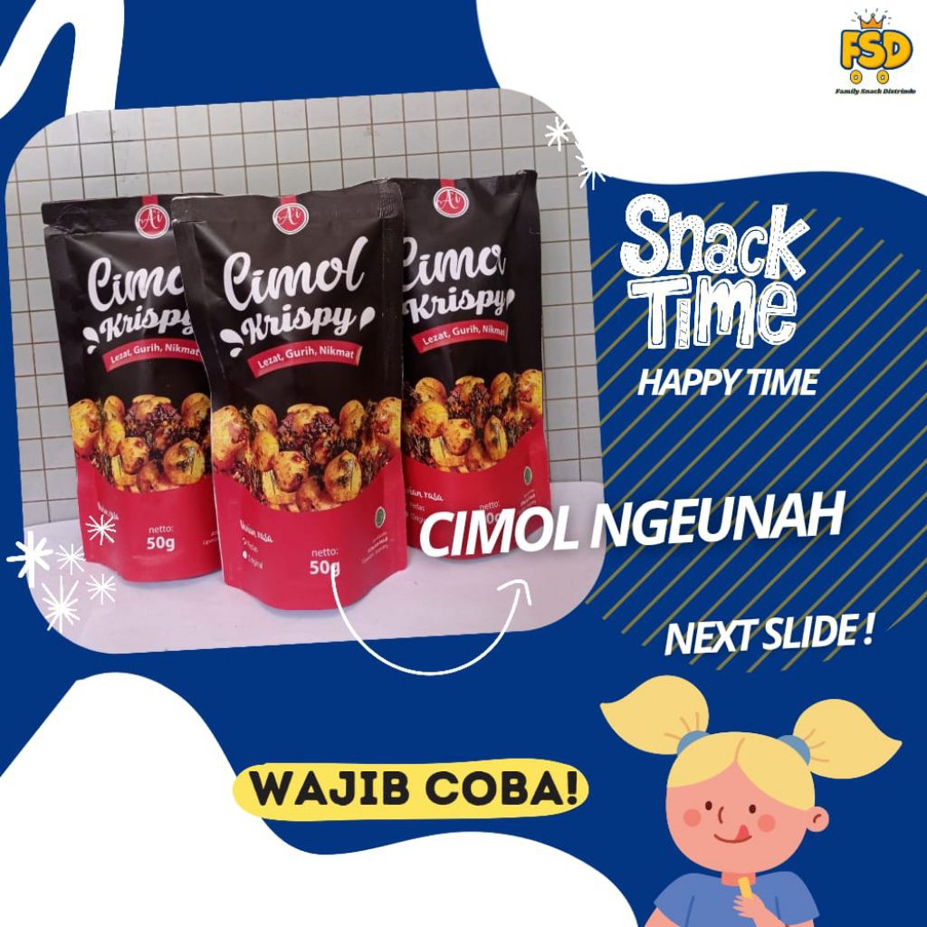 

Cimol ngeunah Pedas@50g