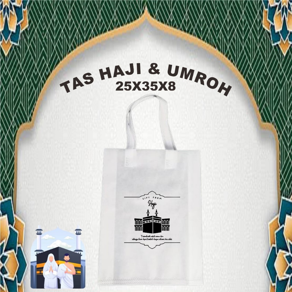 

SAFWA 8 | Tas Souvenir Oleh-oleh Haji dan Umroh Isi 1 LUSIN Size 40x30 oval Tebal
