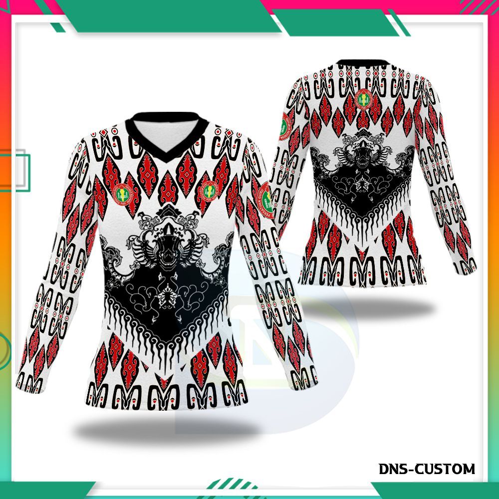 Baju PGRI Wanita Kaos Jersey PGRI Baju Olahraga Guru PGRI Printing