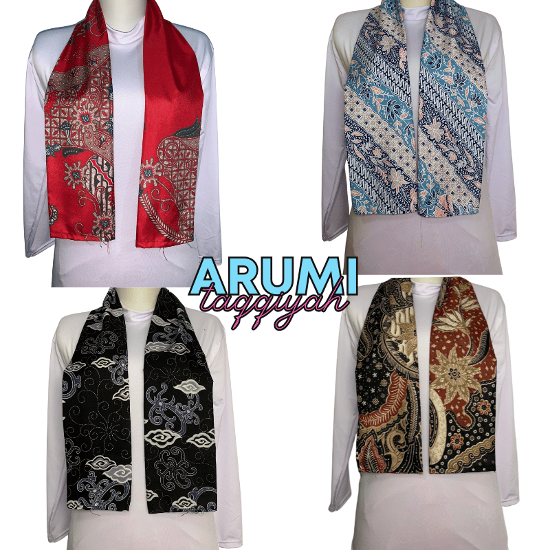 syal batik pria dan wanita unisex bahan katun premium
