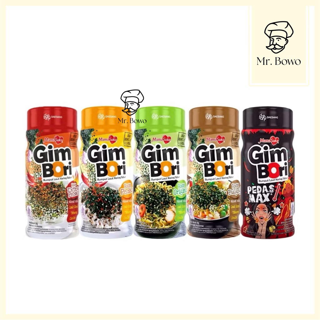 

Mama Suka Gim Bori Bumbu Tabur Botol (25g) (5 Varian Rasa)