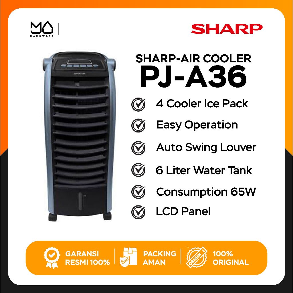 Ac Portable | Sharp Air Cooler PJ - A36TY Penyejuk Ruangan Ac Portable - Garansi Resmi