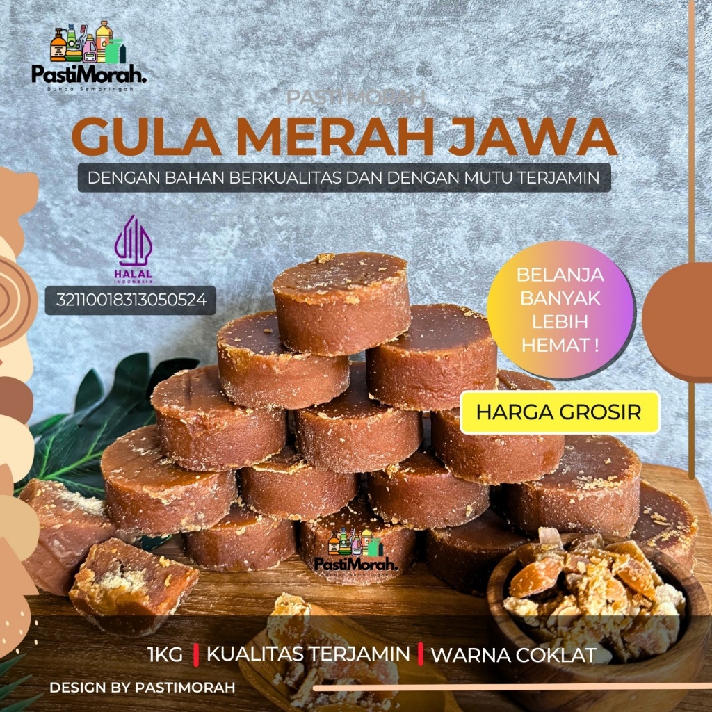 

Gula Merah Koin 1kg HALAL Gula Jawa Koin Bulat 1 Kg Bukan Gula Aren/Kawung/Linggau/Cuko