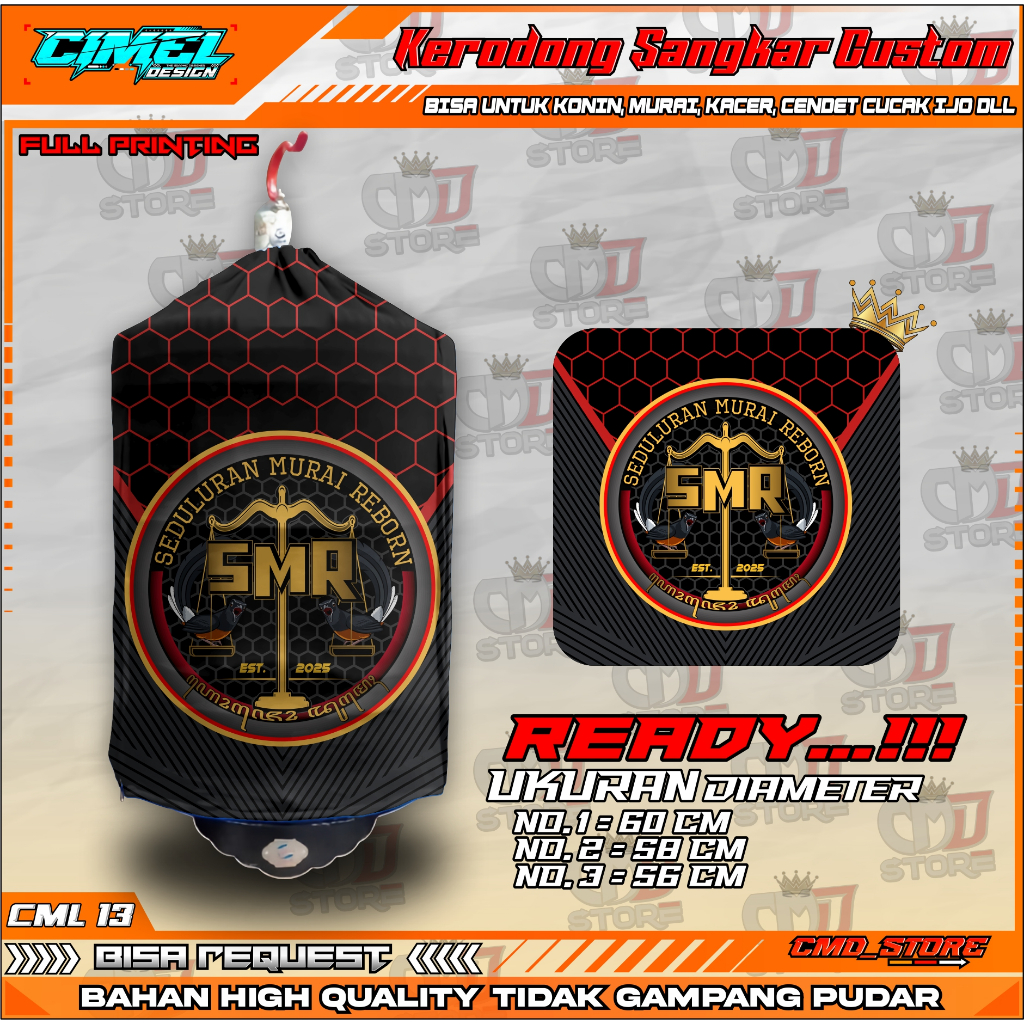 KRODONG MURAI NO 2 MOTIF SMR REBORN BISA REQUEST CUSTOM BAHAN HIGH QUALITY