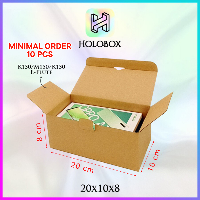 

Box/Dus/Kotak Polos/Packaging/Kue/Corrugated/Serbaguna Uk.20x10x8