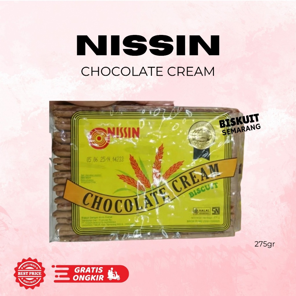 

Nissin Chocolate Cream 275gr BISKUIT SEMARANG