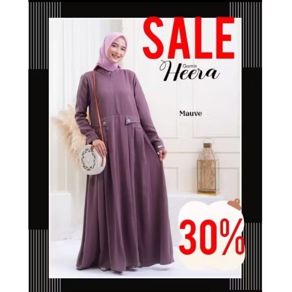 Gamis Heera Mauve Jumbo Promo Spesial | Dress Lubi | SALE