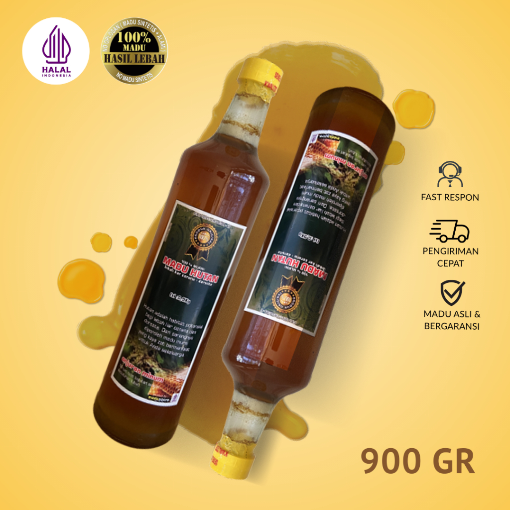 

MADU HUTAN LEBAH APIS DORSATA 900GR MADU MURNI 100% ASLI RAW HONEY HALAL MADU HUTAN BANYUWANGI