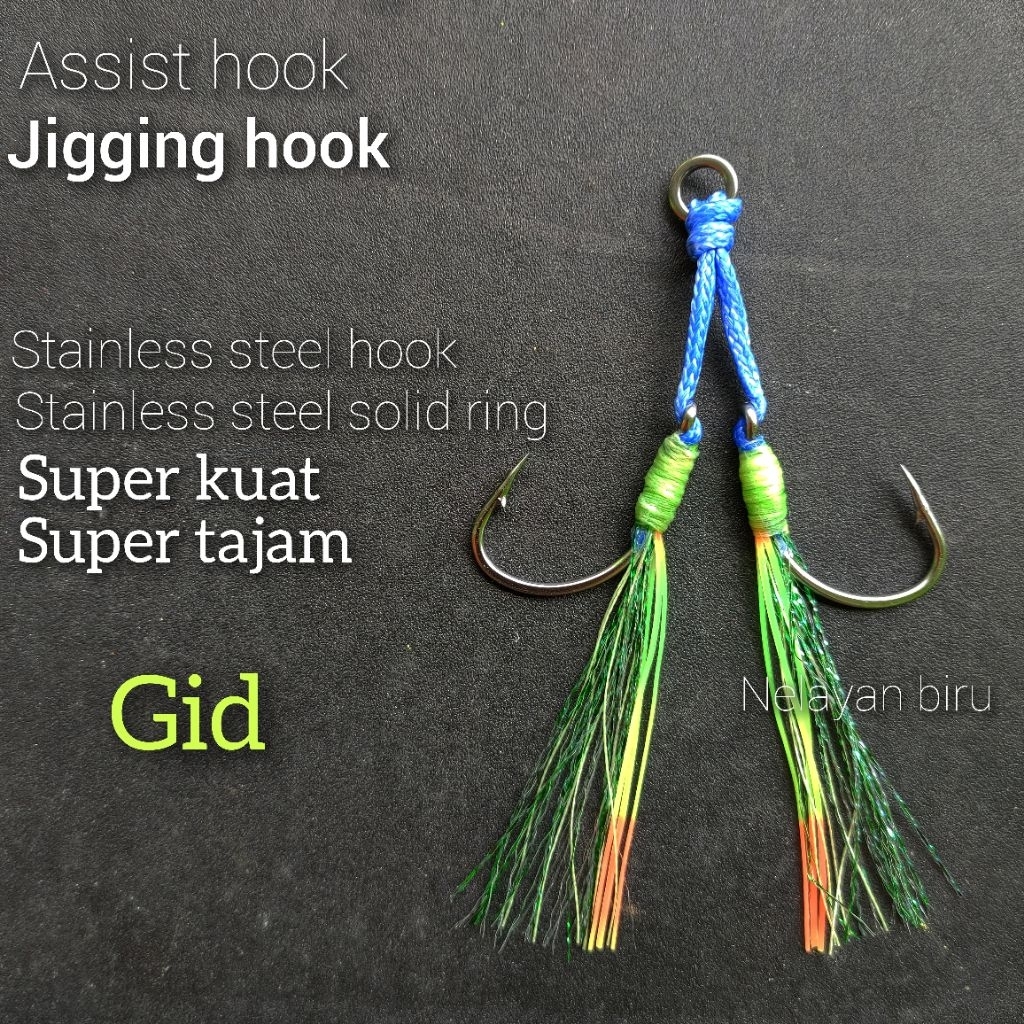 ASSIST HOOK GID/JIGGING HOOK/KAIL PANCING