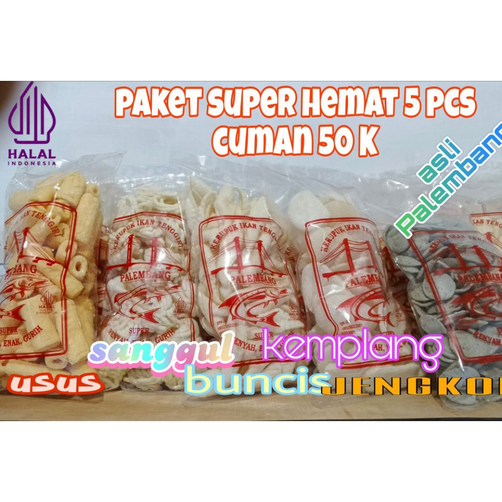 

paket kemplang super hemat 5 pcs 50 k