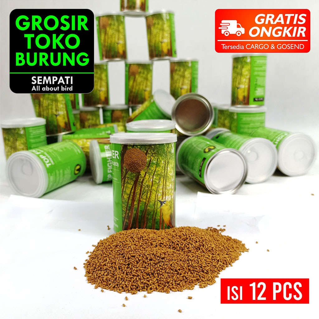 SEMPATI GROSIR TOP FIGHTER PLECI SEMPATI ISI 12PCS PAKAN VOER PUR MAKANAN BURUNG PLECI CIBLEK LOMBA 