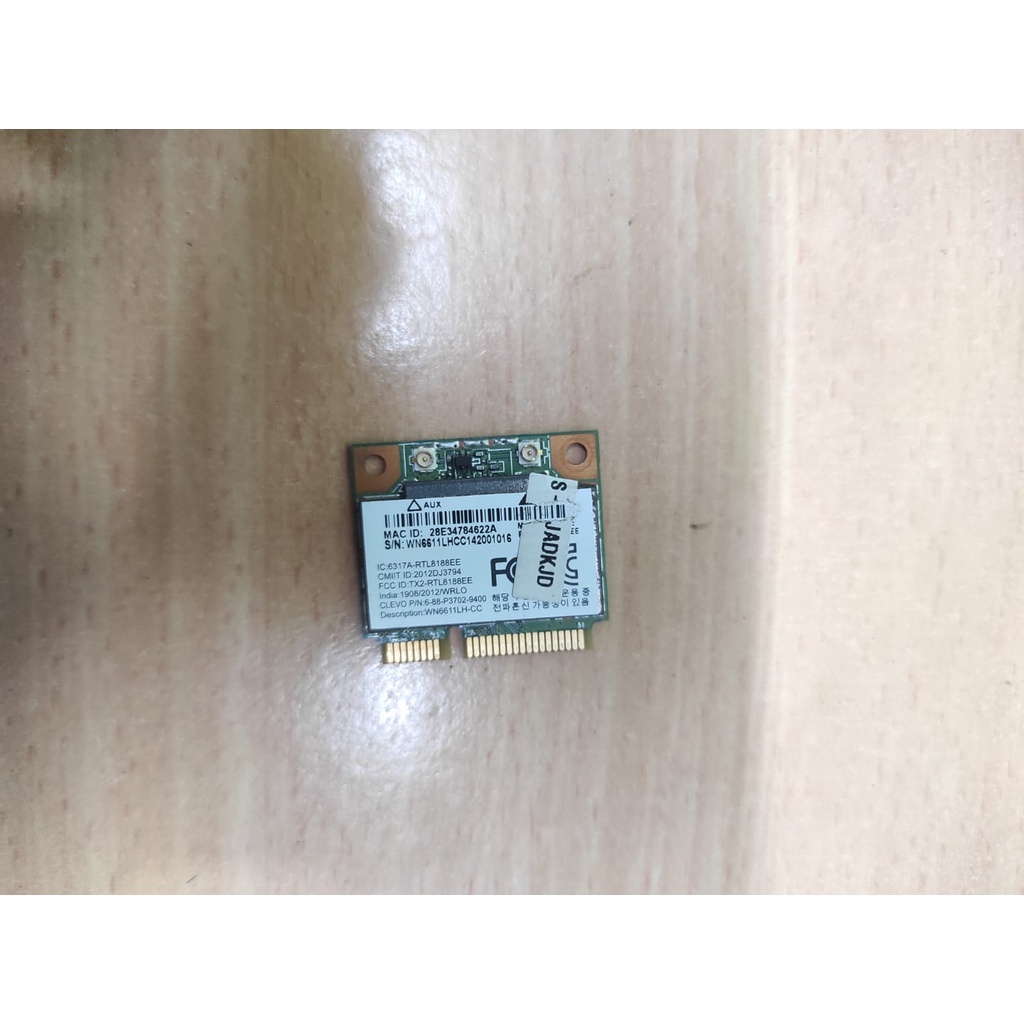 Wifi Card Wificard Laptop Seri Axioo