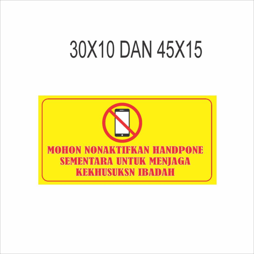 

Stiker matikan hp saat sholat