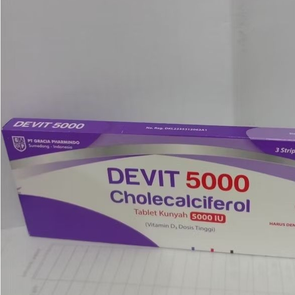Devit 5000 iu box 30 tablet/Vitamin D3 5000iu