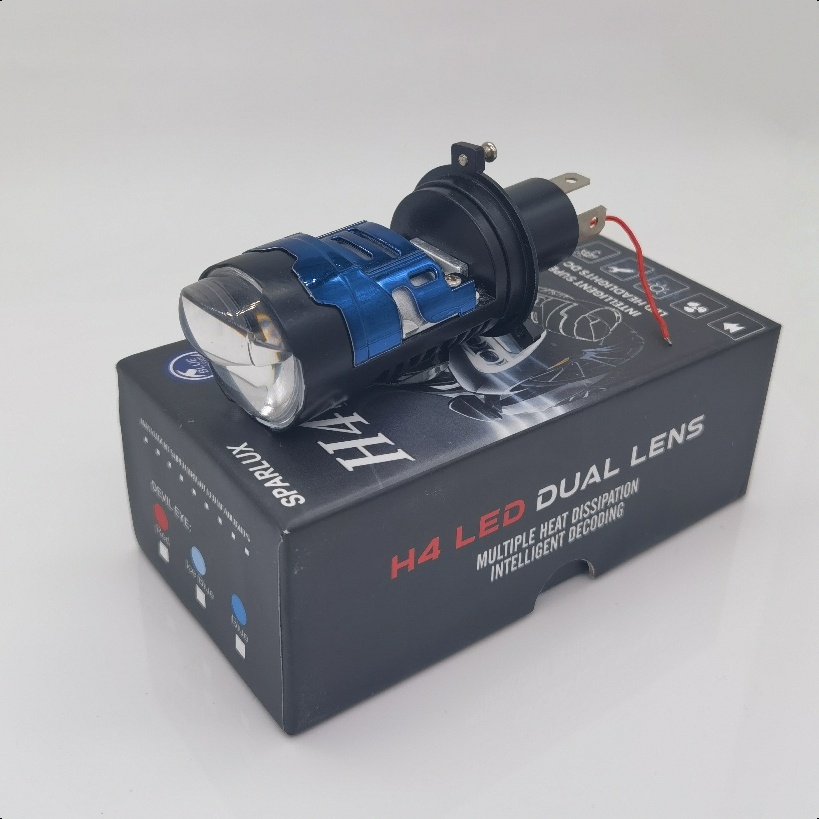 Lampu LED H4 SPARLUX H4 Projie H4 Mini Projector Lens Lensa Motor Mobil Headlight Headlamp