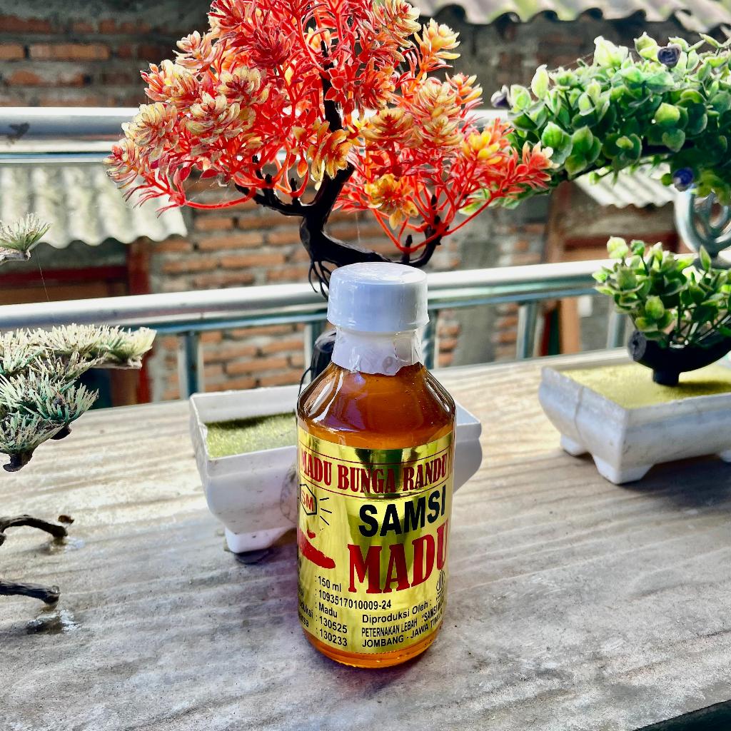 

150 ml Madu Randu SAMSI Lebah Asli - Bahan Alami Original PIRT Halal Botol Kaca