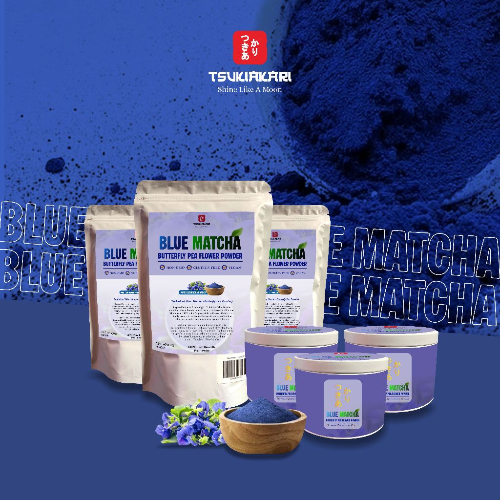 

Butterfly Pea Flower Powder | Blue Matcha - Tsukiakari 50gr / 100gr