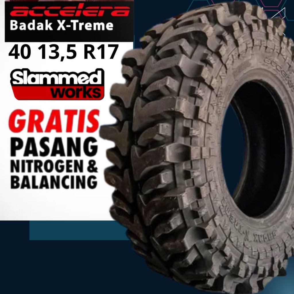 Ban Untuk Mobil Off Road Ring 17 Accelera Badak X-Treme  Ukuran Ban 40 13,5 R17