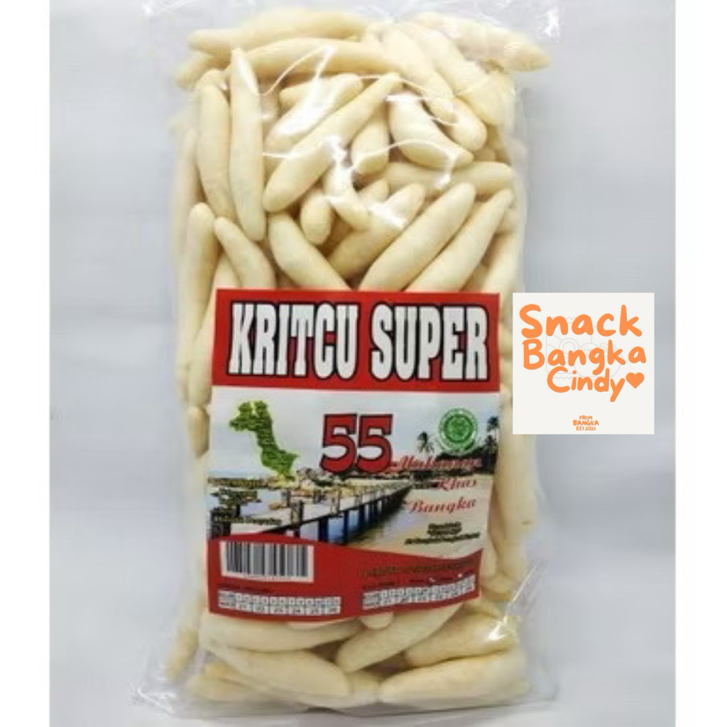 

Kerupuk Telor Cumi Kritcu Super 55 Isi 250 Gram Snack Bangka