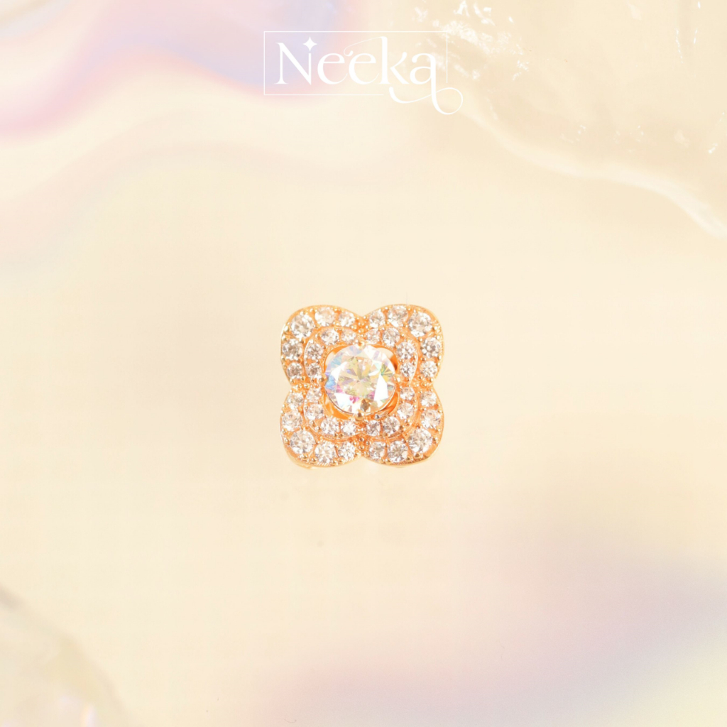 Perhiasan Emas Cincin - Liontin White Rainbow Pendant